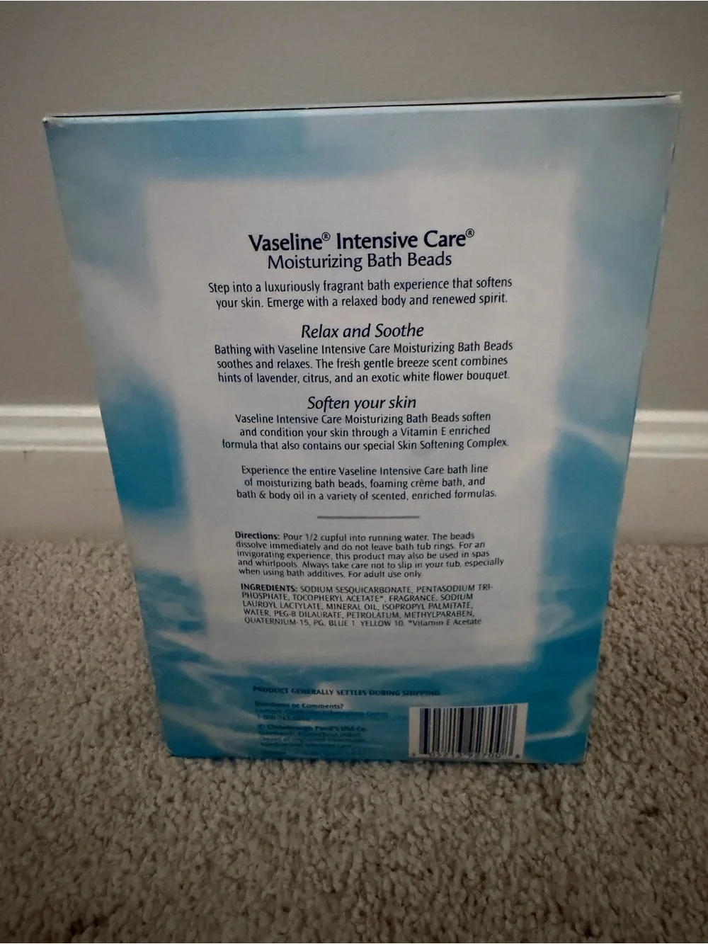 Vaseline Intensive Care Moisturizing Bath Beads